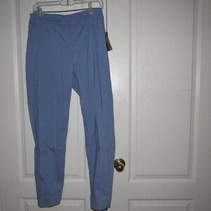 NWT SLIM-SATION Blue Pull-On Tummy Control Pants Narrow Size 10